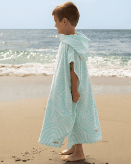 Geo Turtle Hooded Poncho Youth