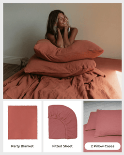 Dark Denim Bedding Set - Queen