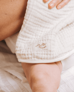 Little Fishies Gauze Burping Cloth Bundle - 3 Pack - Natural / Beige / Warm Taupe