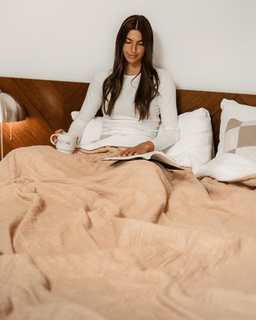 Softy Solid Plush Blanket - Beige