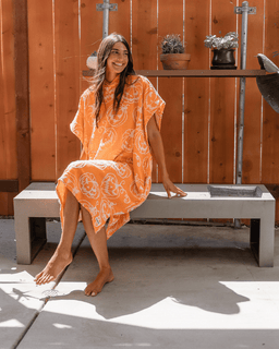 Pumpkin Hooded Poncho