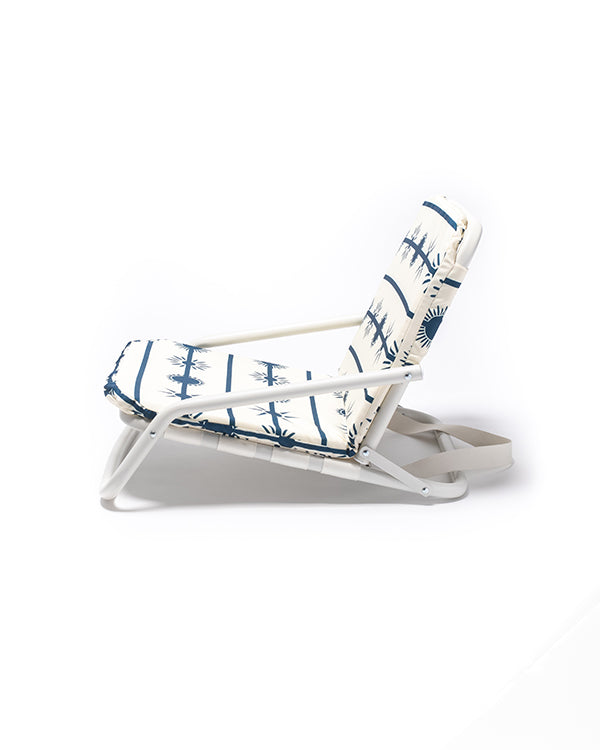 Aelia Metal Beach Chair - Navy