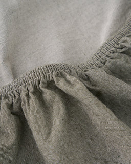 Close-up of a textured fabric with an elastic waistband