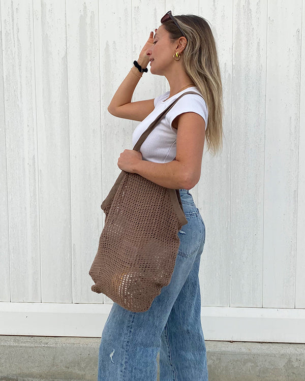 Net Market Bag Taupe