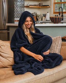 Plush Wearable Blanket Solid - Midnight Dreams