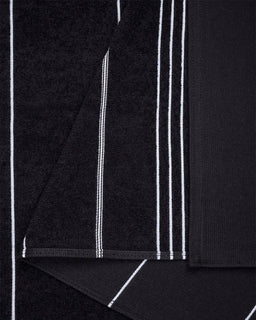 Classic Fringeless XL Bath Bundle - Black - 2 Pack