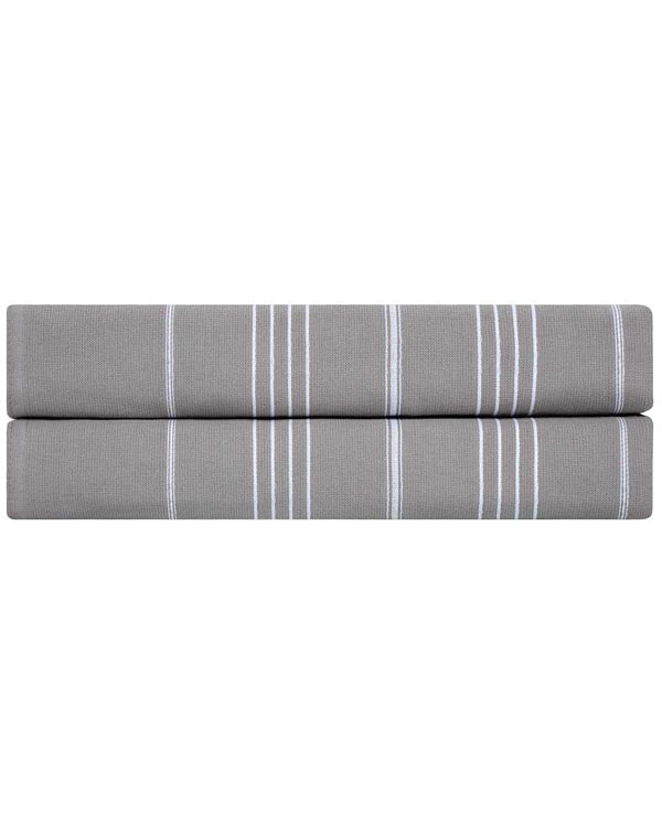 Classic Fringeless XL Bath Bundle - Grey - 2 Pack