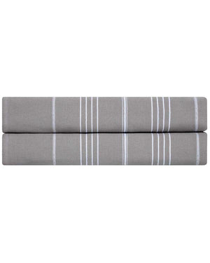 Classic Fringeless XL Bath Bundle - Grey - 2 Pack