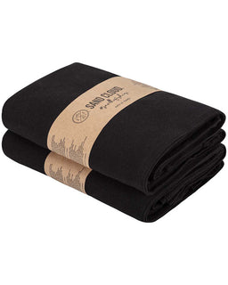 Terra Fringeless XL Bath Bundle - Black - 2 Pack