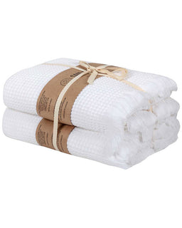 Micro Waffle XL Bath Bundle - 2 Pack - Ivory