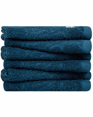 Aquatic Turtle Bath Washcloth Bundle - 6 Pack - Teal Blue