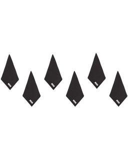 Micro Waffle Bath Washcloth Bundle - 6 Pack - Black