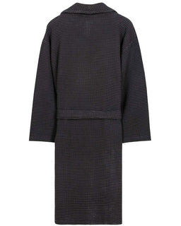 Micro Waffle Robe - Black