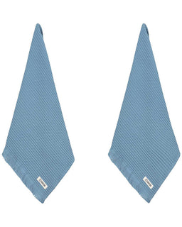 Micro Waffle Hand Bath Bundle - 2 Pack - Slate Blue