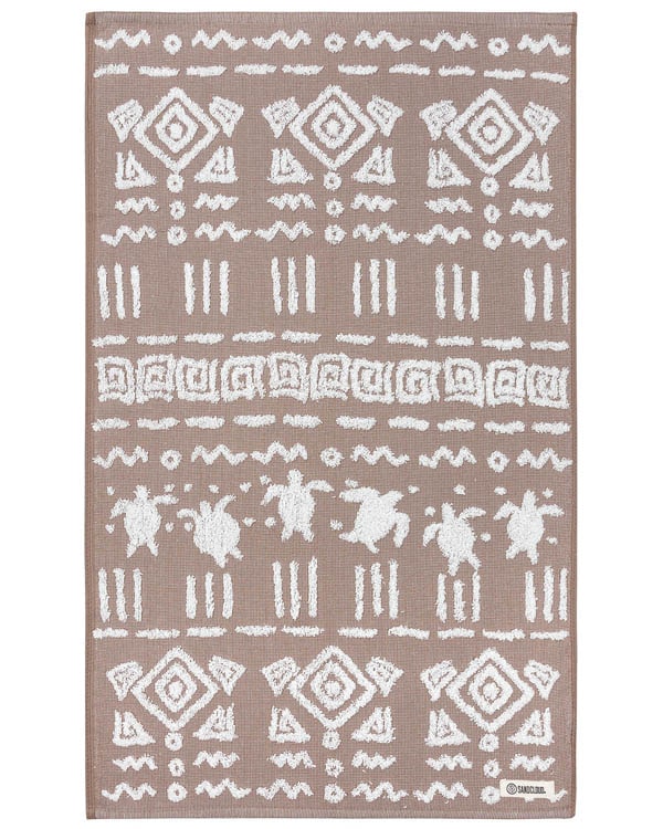 Turtle Mudcloth Hand Bath Bundle - 2 Pack - Taupe