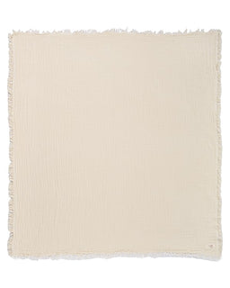 Little Fishies Gauze Receiving Blanket Set - 3 Pack - Natural / Beige / Warm Taupe