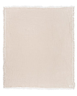 Little Fishies Gauze Receiving Blanket Set - 3 Pack - Natural / Beige / Warm Taupe