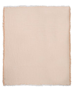 Little Fishies Gauze Receiving Blanket Set - 3 Pack - Seafoam / Peach Fuzz / Natural