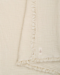 Little Fishies Gauze Receiving Blanket Set - 3 Pack - Seafoam / Peach Fuzz / Natural