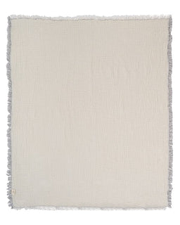 Little Fishies Gauze Receiving Blanket Set - 3 Pack - Sage / Grey / Navy