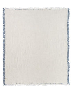 Little Fishies Gauze Receiving Blanket Set - 3 Pack - Sage / Grey / Navy