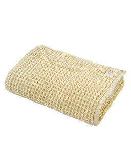 Little Fishies Waffle Blanket - Butter
