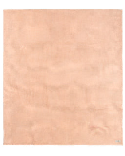 Little Fishies Waffle Blanket - Peach Fuzz