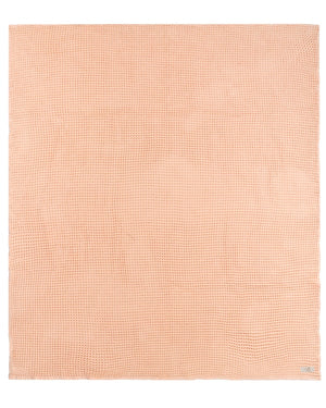 Little Fishies Waffle Blanket - Peach Fuzz