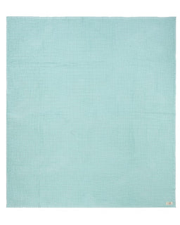Little Fishies Waffle Blanket - Seafoam
