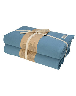Terra Fringeless XL Bath Bundle - Slate Blue - 2 Pack
