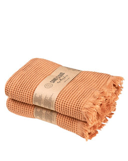 Micro Waffle Bath Bundle - 2 Pack - Beige