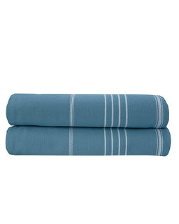 Classic Fringeless XL Bath Bundle - Slate Blue - 2 Pack