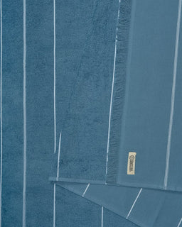 Classic Fringeless XL Bath Bundle - Slate Blue - 2 Pack