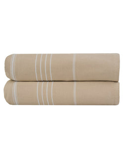 Classic Fringeless XL Bath Bundle - Sand - 2 Pack