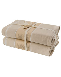 Classic Fringeless XL Bath Bundle - Sand - 2 Pack