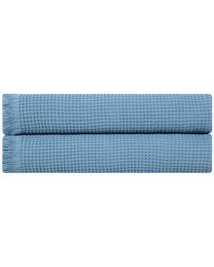 Micro Waffle XL Bath Bundle - 2 Pack -Slate Blue