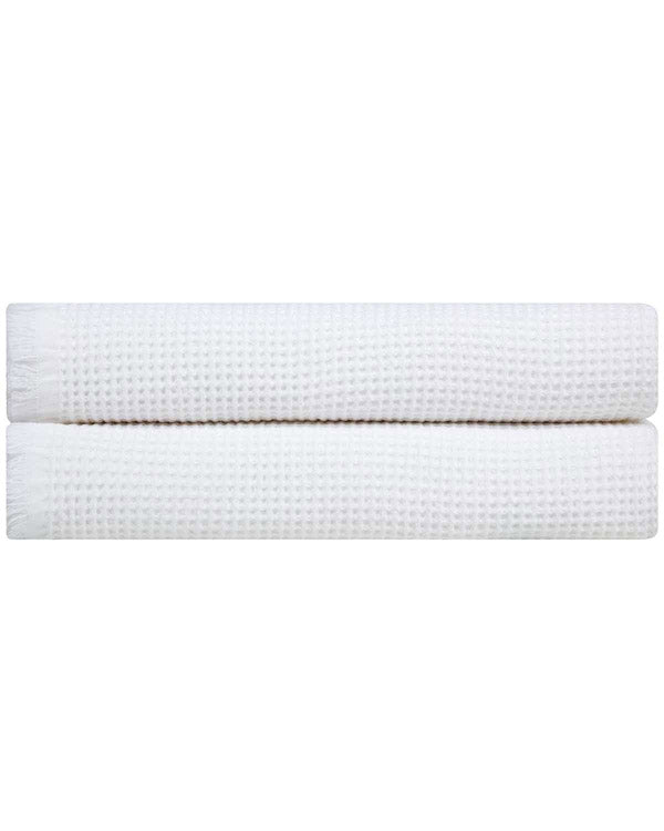 Micro Waffle XL Bath Bundle - 2 Pack -White