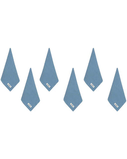 Micro Waffle Bath Washcloth Bundle - 6 Pack - Slate Blue