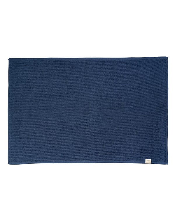 Willow Bath Mat - Navy