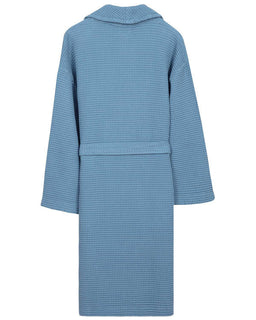 Micro Waffle Robe - Slate Blue