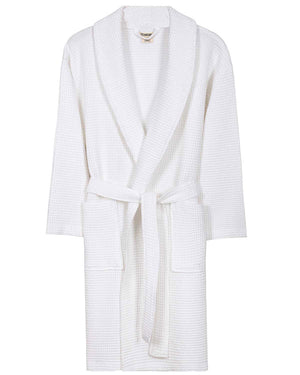 Micro Waffle Robe - Frost White