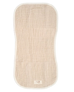 Little Fishies Gauze Burping Cloth Bundle - 3 Pack - Natural / Beige / Warm Taupe