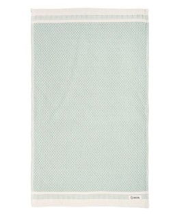 Sage kitchen towel on white background