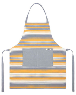 Saffron Stripe Bundle - 1 Towels Set, 1 Apron