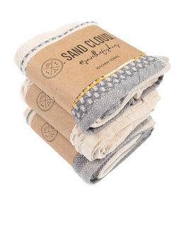 Saffron Stripe Kitchen Towel Bundle - Assorted 3 Pack