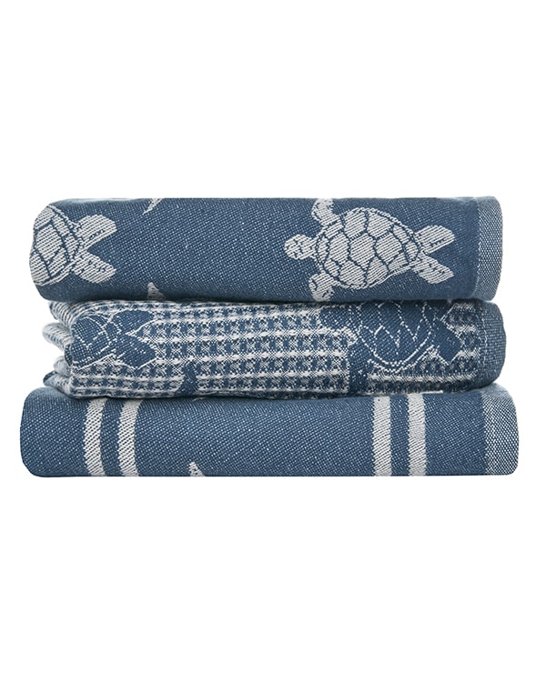 Turtle Kitchen Towel Bundle - Assorted 3 Pack