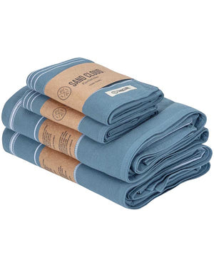 Classic Fringeless XL Bath Bundle 4 Pack Mixed- Slate Blue