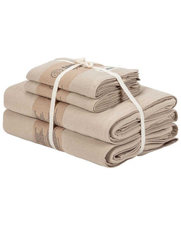 Terra Fringeless XL Bath Bundle 4 Pack Mixed - Sand