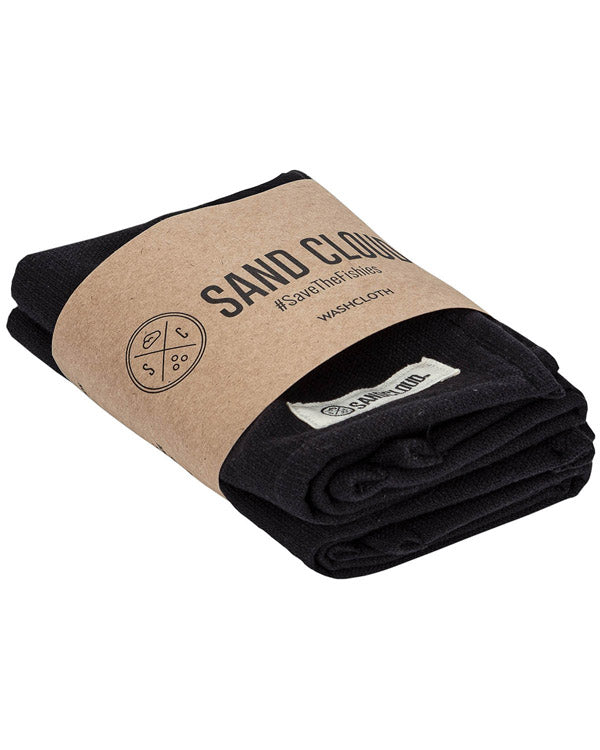 Terra Face Cloth Towel - Black