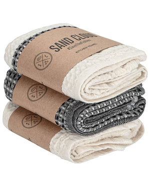 Cicely Waffle Kitchen Towel Bundle - Assorted 3 Pack